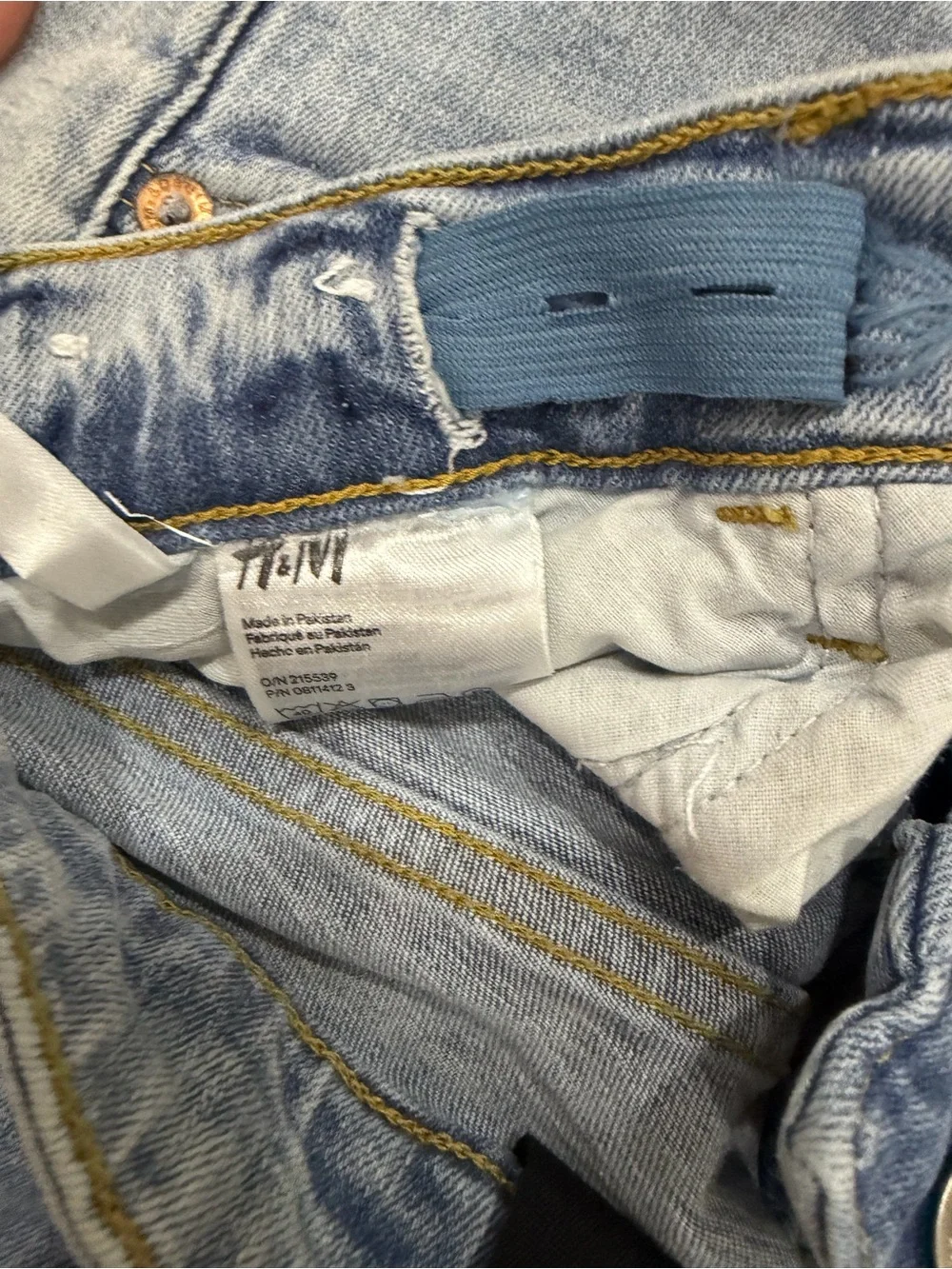H&M Light Blue Distressed Kids Skinny Jeans